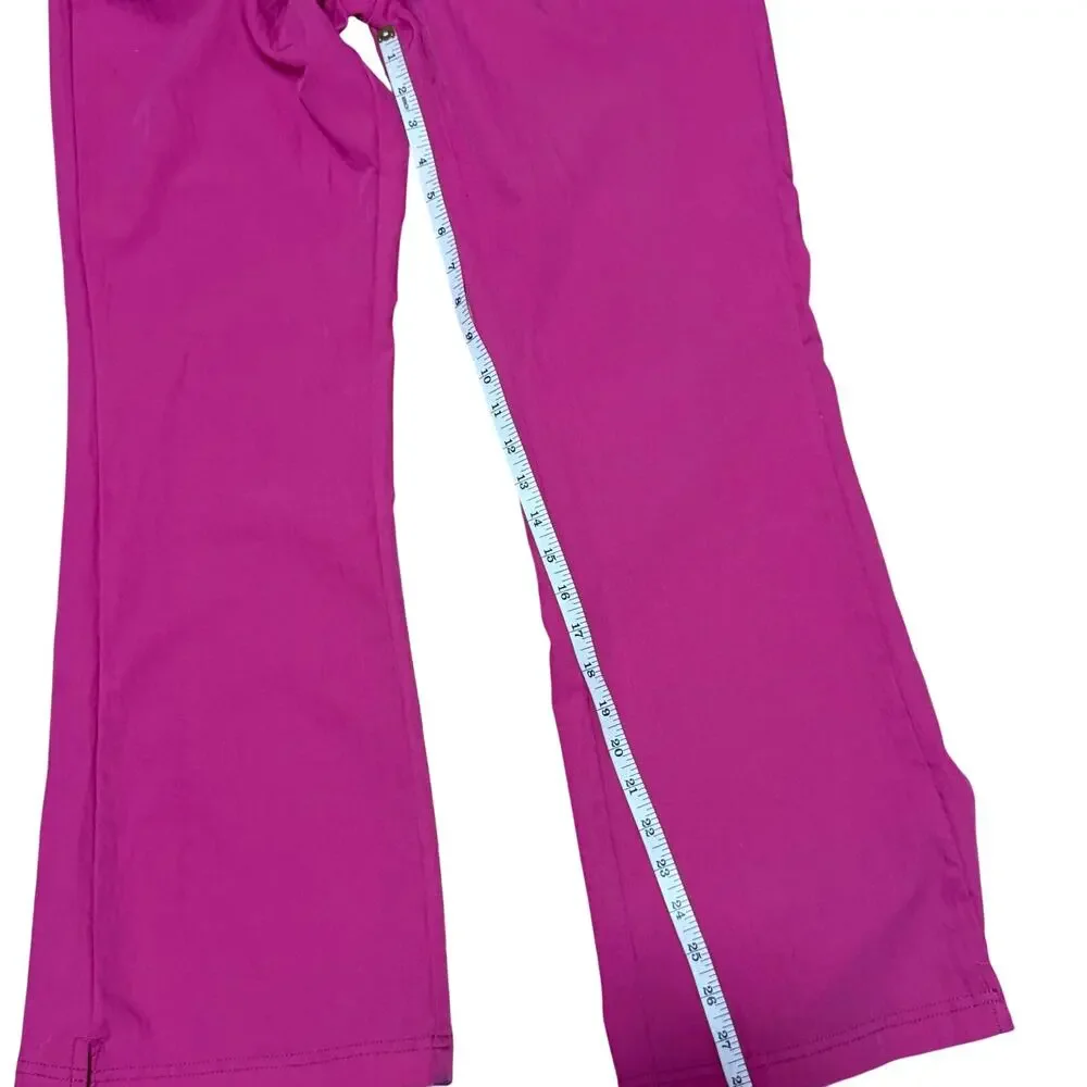 Women’s Wonder Wink pink matching scrub set sz S nurse attire medical colorful